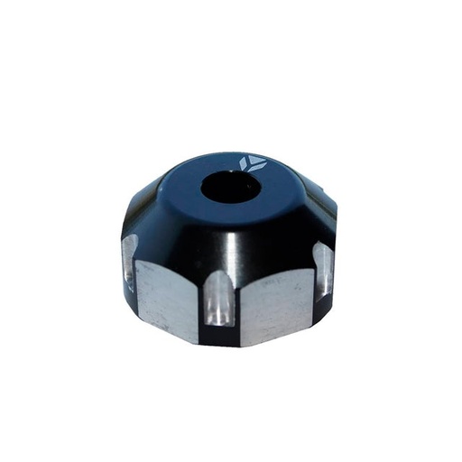 [ECD-BK] Tuerca dirección CNC M22 Pitbike, negro