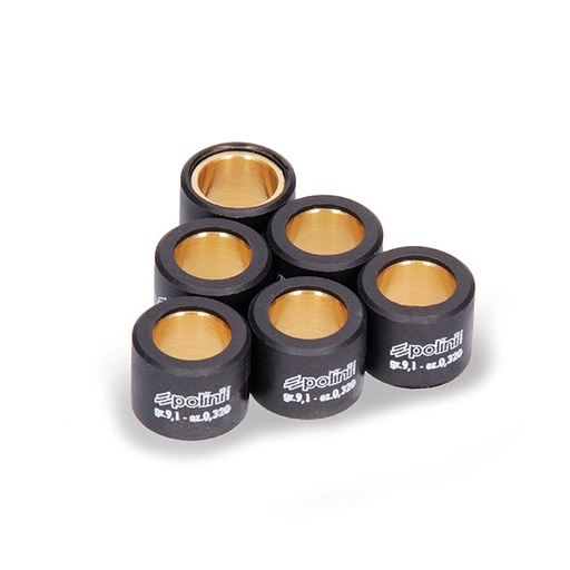 [242.077] Rodillos Polini con revestimiento, 19X15,5 9,1g