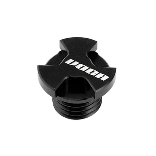 [VCR-SD9192/BK] Tapón aceite VOCA CNC, Derbi y Lambretta, M16x1.5, negro
