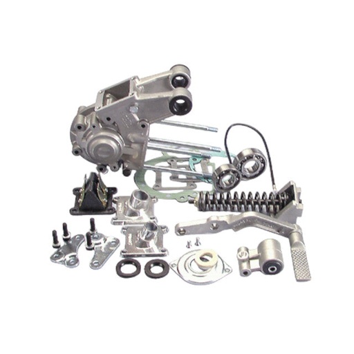 [170.0050] Carter completo POLINI,, con pedal de arranque, Peugeot 103 - 104 - 105 - GL10