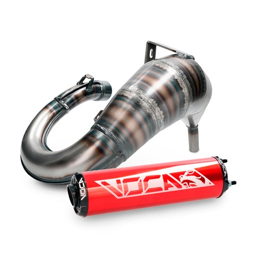 [VCR-RD36192/REBK] Escape Derbi Senda/DRD Aprilia RX/SX VOCA Cross Rookie 50/70cc (CE) silenciador rojo