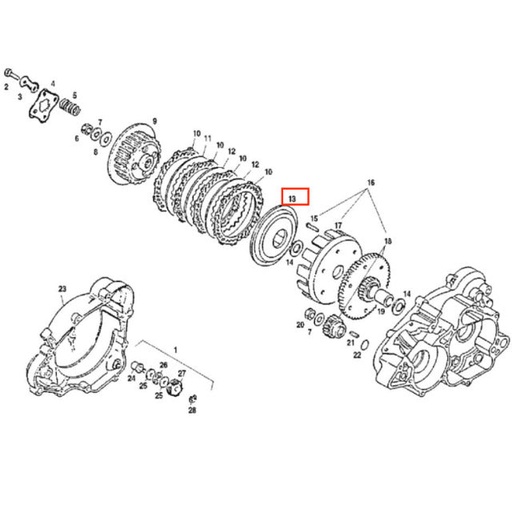 [Y00.268155] prensa embrague morini 50cc Rieju