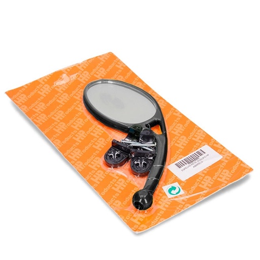 [10008102001] Retrovisor universal offroad con abrazadera para manillar HP Negro