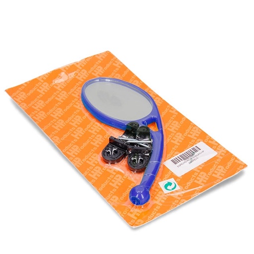 [10008102034] Retrovisor universal offroad con abrazadera para manillar HP Azul 98-
