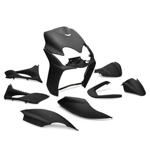 [AP55BP10.995.BM] Kit de carenados Yamaha Jog R RR / MBK Mach G 9 piezas negro mate AllPro