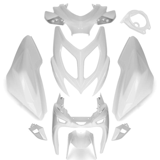 [AP55BP10.951.WH] Kit de carenados Yamaha Aerox / MBK Nitro >2013 9 piezas blanco AllPro