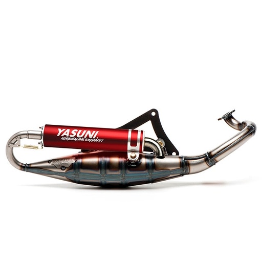 [TUB225R] Escape Morini Yasuni Scooter R - silenciador rojo fortuna