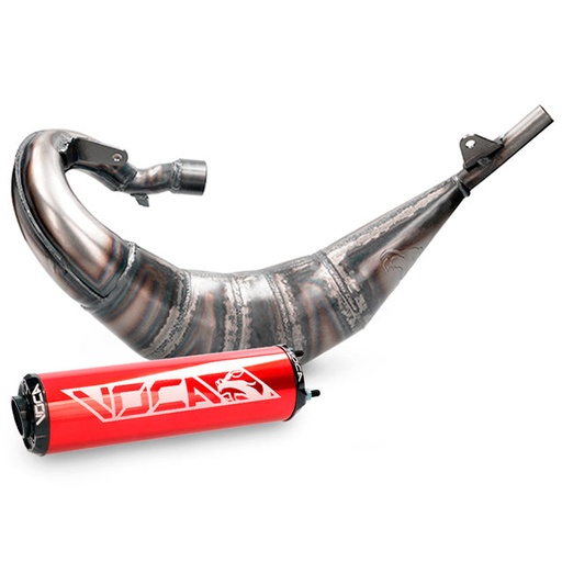 [VCR-RD36190/REBK] Escape Beta RR Enduro/SM 2012-2020 Voca Cross Rookie 50/70cc (CE) silenciador Rojo - Salida derecha