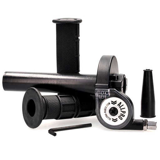 [AP60GR80.BK] Mando de gas negro universal con puños 148º horizontal Allpro