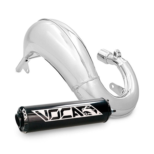 [VCR-RD38190/BKBK] Escape Beta RR Enduro / SM >12 VOCA Cross Chromed 50/70cc (CE) - Silenciador negro