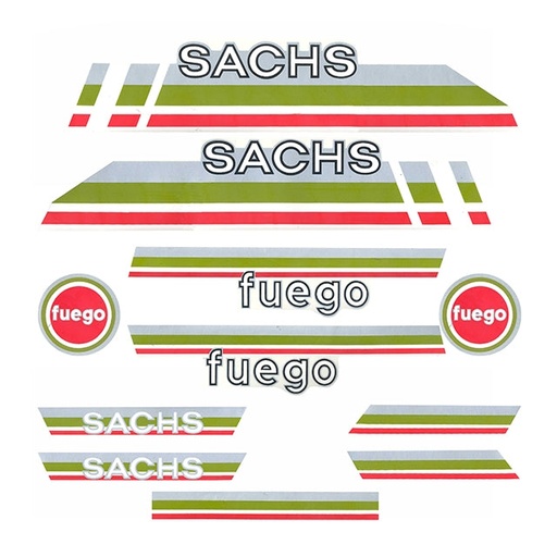 [SIS005B] Kit pegatinas Sachs Fuego Gris