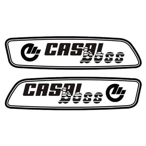 [CAS022] Kit pegatinas CASAL BOSS Transparente y negro