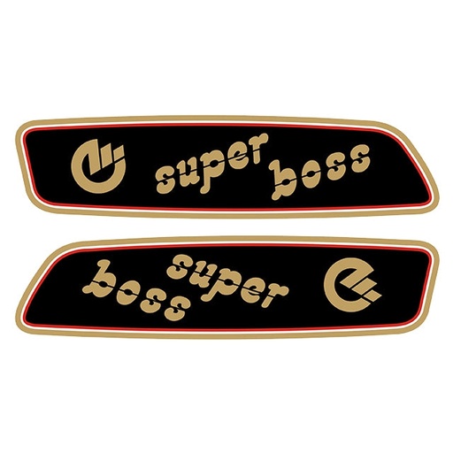 [CAS044] Kit pegatinas SUPER BOSS Negro