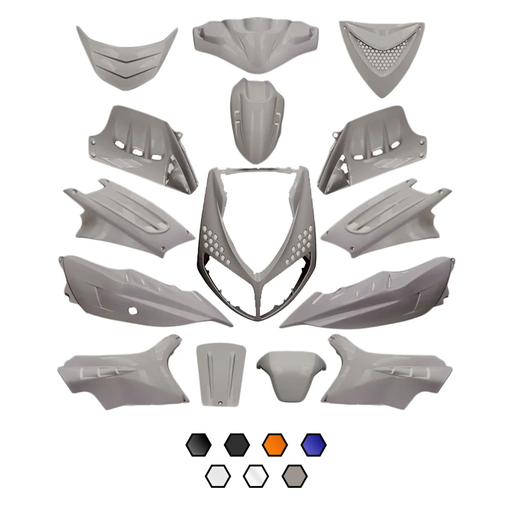 [AP55BP10.925.BK] Kit de carenados Peugeot Speedfight 2 15 piezas negro metálico Allpro