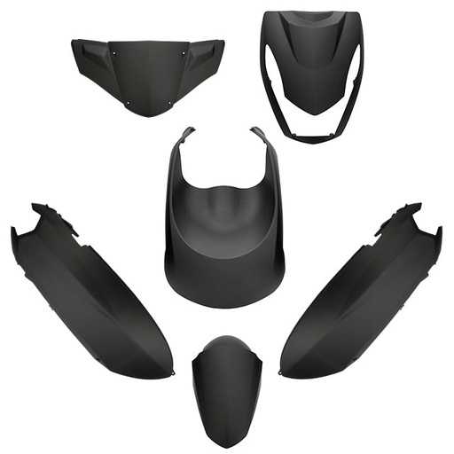 [AP55BP10.929.MB] Kit de carenados Peugeot Kisbee 50/100 6 piezas negro mate AllPro
