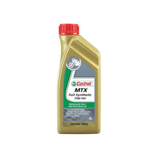 [MAMTX75W3] Aceite transmisión 2T/4T 75W140 1L Castrol MTX Full Synthetic