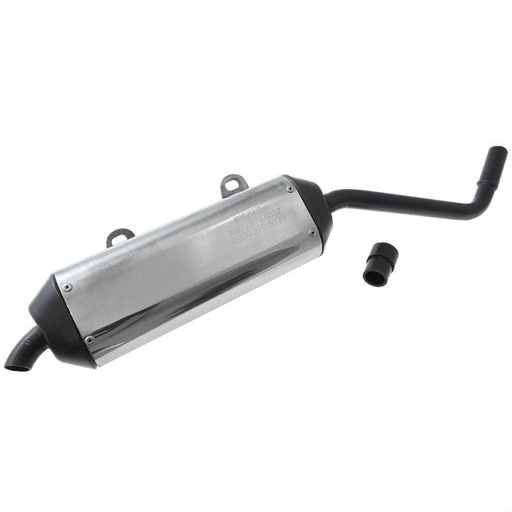 [0/K00.870.5001] Silenciador de escape Rieju MRT Pro 50 con goma, aluminio