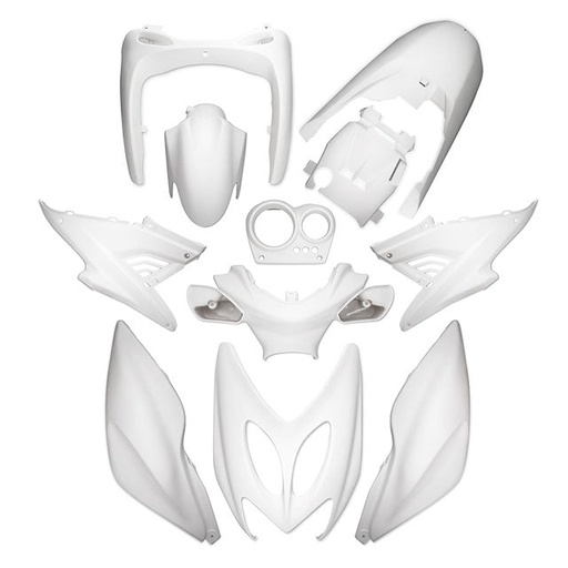 [AP55BP10.900.MW] Carenados Yamaha Aerox / MBK Nitro hasta 2013 11 piezas AllPro blanco mate