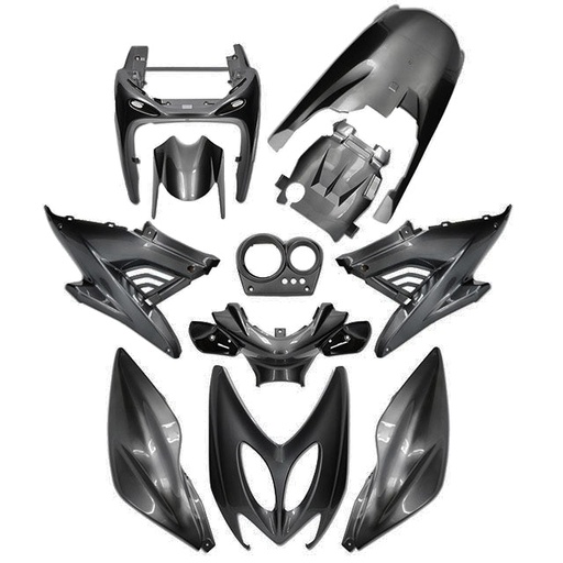 [AP55BP10.900.DG] Carenados Yamaha Aerox / MBK Nitro hasta 2013 11 piezas AllPro gris metalizado BMW