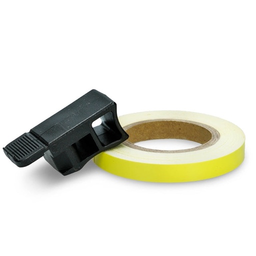 [AP99ST10.YF] Cinta adhesiva para llanta con aplicador Allpro, amarillo neón