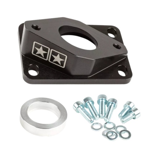[S6-3318802/BK] Tobera de admisión Derbi / Minarelli AM6 Stage6 R/T High Flow d=28mm - Negro