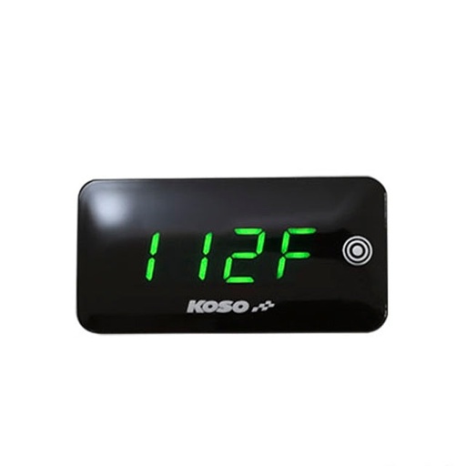 [BA068042] Marcador temperatura y voltaje Slim Line Koso - Verde