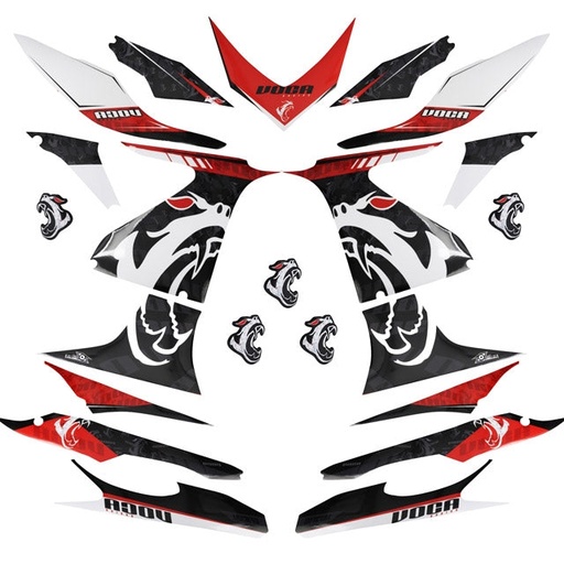 [VCR-KIT-AEROX] Kit pegatinas Voca Yamaha Aerox hasta 2013