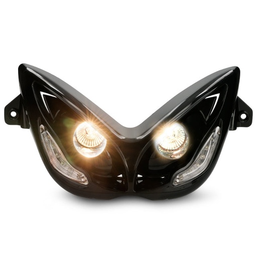 [AP50OP166.LED.BK] Doble óptica LED Angel eyes Yamaha Aerox 50 <2013 Allpro - Negro