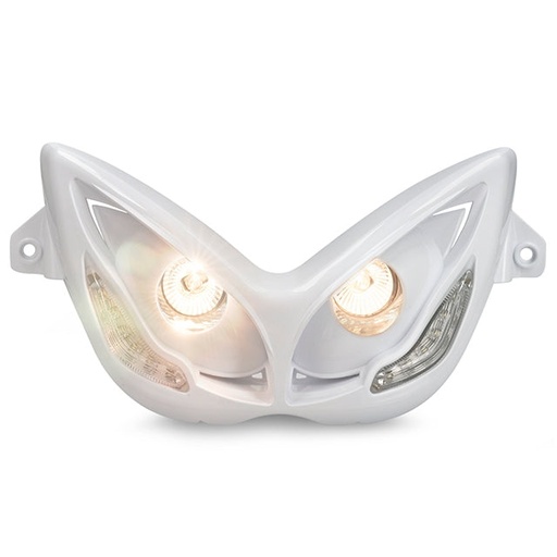 [AP50OP166.LED.WH] Doble óptica LED Angel eyes Yamaha Aerox 50 <2013 Allpro - Blanco