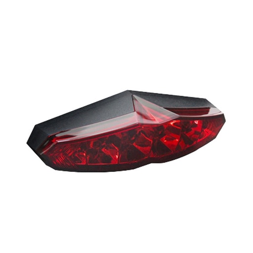 [HB025020] Piloto trasero universal LED Koso Infinity Smoke Homologado - Rojo