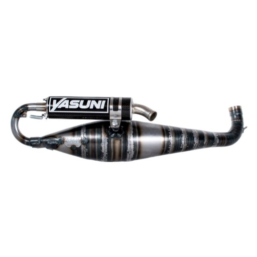 [TUB826-1C] Escape Minarelli horizontal Yasuni Carrera 40 - Silenciador carbono negro