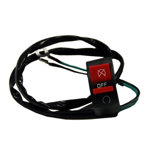 [YC110-0105-04] Interruptor de paro ON/OFF Pitbike Daytona Anima L.710mm YCF