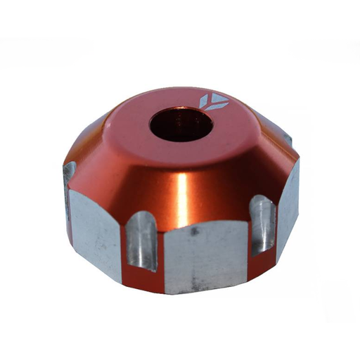 [ECD-OR] Tuerca dirección CNC M22 Pitbike YCF - Naranja