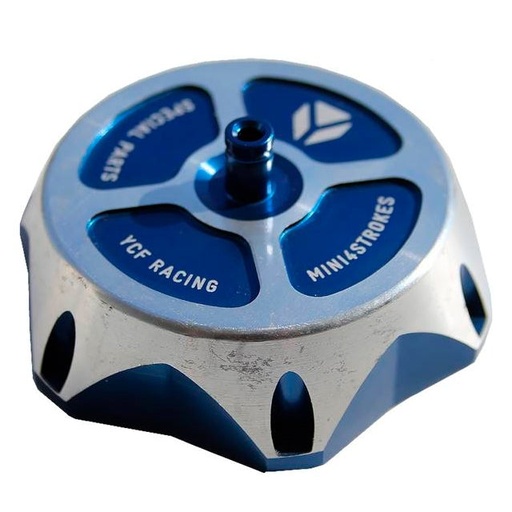 [BOUCHONALU-BL] Tapón depósito de gasolina Pitbike YCF - Azul