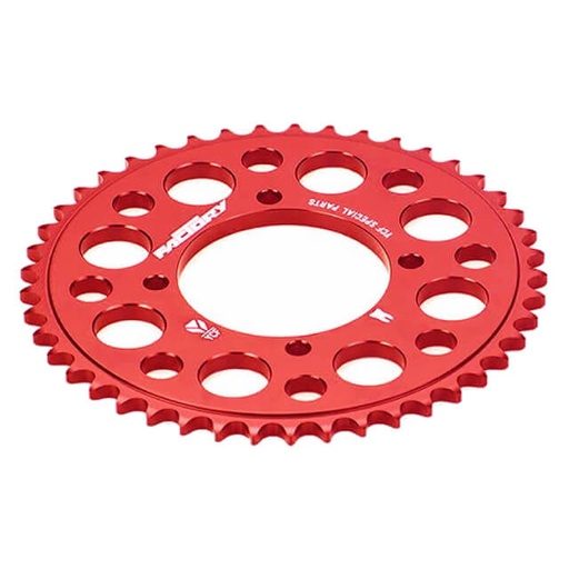 [CA06R41-RD] Corona Pitbike Z-41 420 4 agujeros Aluminio Rojo YCF