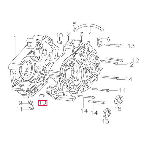 [97010014] Casquillo centrador cárter motor Pitbike motor 150-3/E 150-5 YX