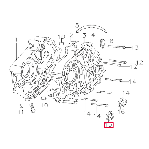 [D001C008] Retén cigüeñal lado encendido Pitbike motor 150-3 YX