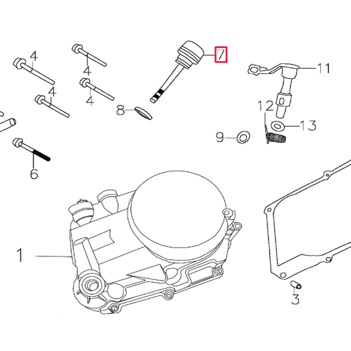 [D00C038] Varilla nivel aceite Pitbike motor 150-3/E 150-5 YX