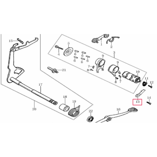 [88002-G011-0001] Pletina interruptor punto muerto Pitbike Zongshen 155Z