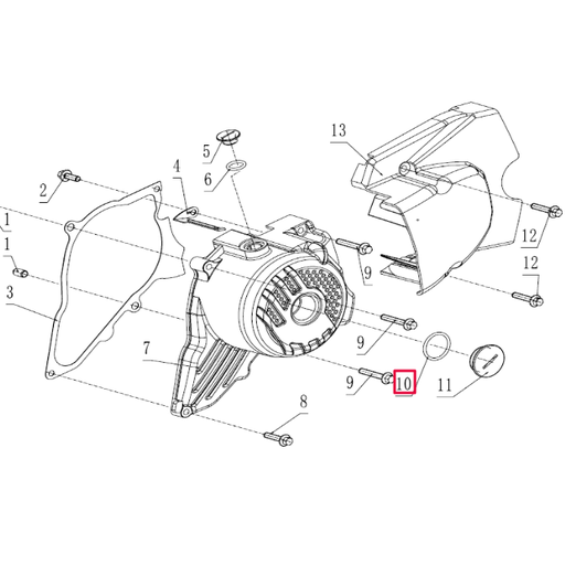 [100107731] Junta tórica tapón grande tapa encendido Pitbike motor 190 Zongshen