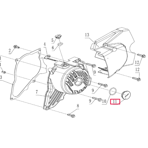 [100103062-0003] Tapón grande tapa encendido Pitbike motor 190 Zongshen
