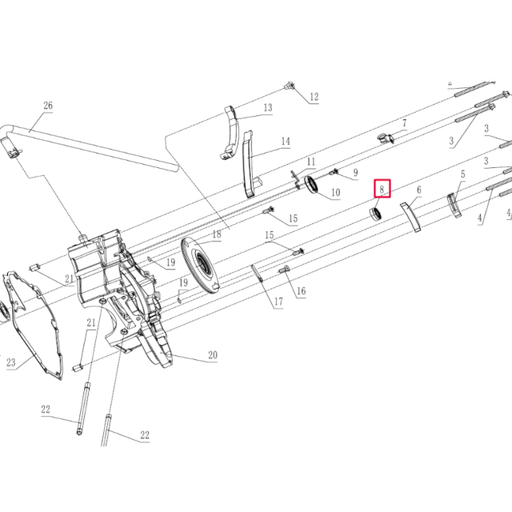 [100104647] Retén pedal de cambio 11,6x24x10 Pitbike motor 190 Zongshen