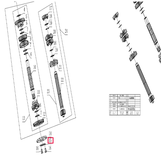 [100203657] Pletina cierre piñón de ataque Pitbike motor 190 Zongshen