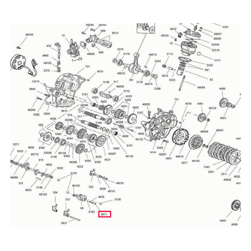 [0/005.560.2070] Retén bulón marchas Rieju motores AM5