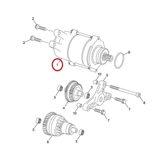 [3858] Motor de arranque Sherco SE 250-300 14-22