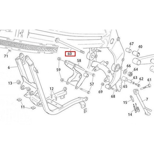 [0/000.190.7001] Eje basculante Rieju 50-125 RS3