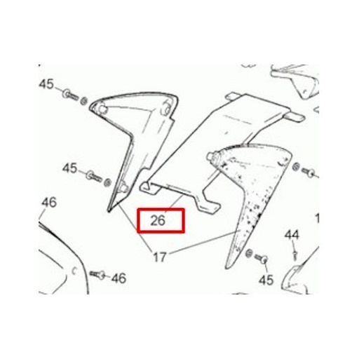 [0/000.570.7020] Paso de rueda trasero Rieju 50-125 RS2