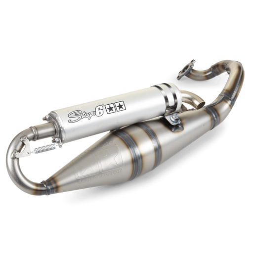 [S6-9117804/AL] Escape Peugeot horizontal / Morini PRO Replica MK2 Stage6 - Aluminio