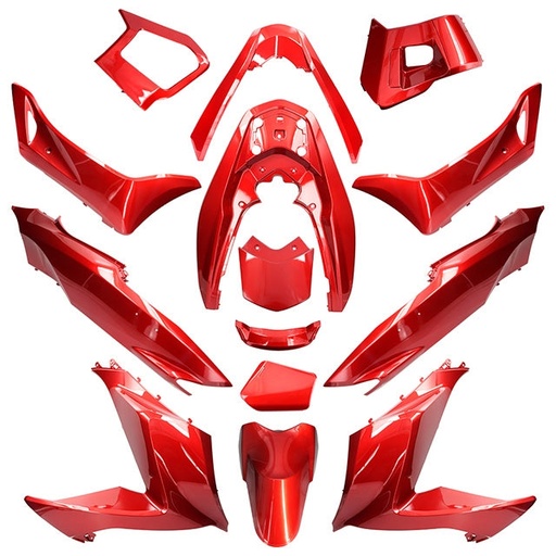 [AP55BP10.614.RP] Kit de carenados Honda PCX 2015-2018 14 piezas rojo perla R320 AllPro