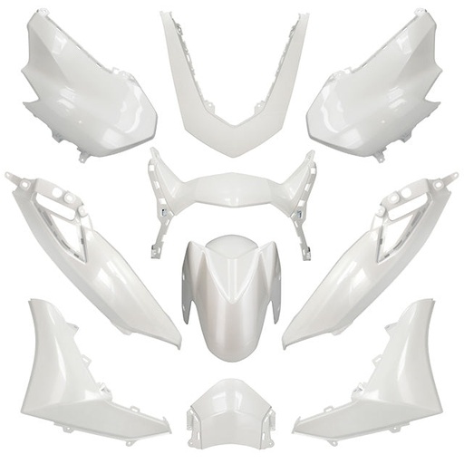 [AP55BP10.656.WH] Kit de carenados Yamaha Nmax 2021> 10 piezas Blanco Metal (WM6) Allpro